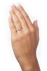 Brilio Zásnubný prsteň z bieleho zlata s kryštálom 226 001 01036 07 (Obvod 50 mm)