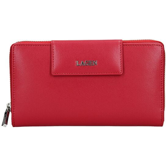 Lagen Dámska kožená peňaženka 50311 Red