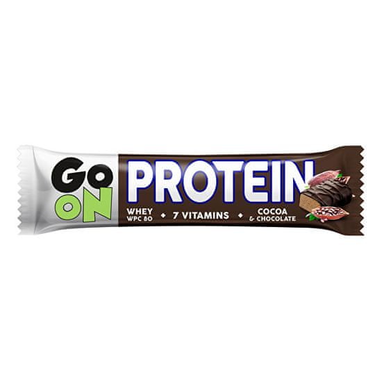 Vieste group GO ON Proteínová tyčinka s príchuťou kakaa 50 g