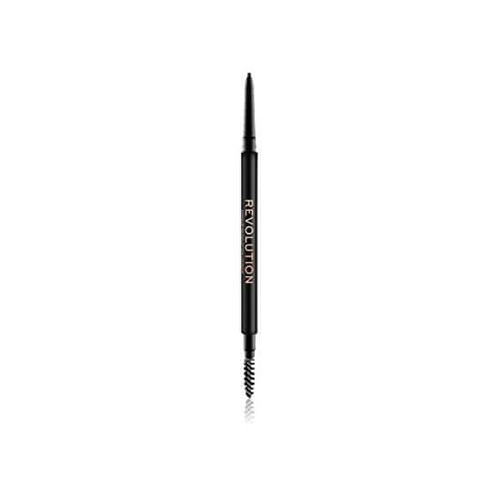 Makeup Revolution Precízne ceruzka na obočie s kefkou (Precise Brow Pencil Medium Brown)