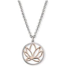Engelsrufer Strieborný náhrdelník s lotosovým kvetom ERN-LILLOTUS
