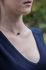 JwL Luxury Pearls Dámsky náhrdelník s pravou čiernou perlou JL0582 (retiazka, prívesok)