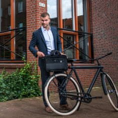 Vidaxl Willex Multifunkčná kancelárska taška na bicykel, 15 l, čierna, 12001