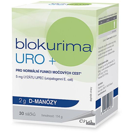 OnaPharm Blokurima URO + 2g D-manózy 30 sáčkov