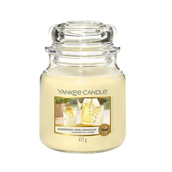 Yankee Candle Aromatická sviečka Classic stredná Homemade Herb Lemonade 411 g