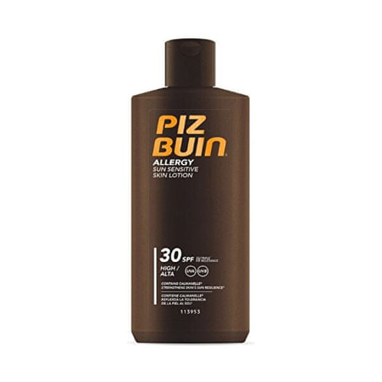 PizBuin Mlieko na opaľovanie pre citlivú pokožku Allergy SPF 30 (Sun Sensitive Skin Lotion) 200 ml