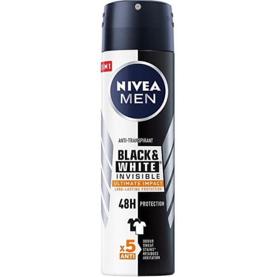 Nivea Antiperspirant v spreji Men Invisible Black & White Ultimate Impact 150 ml