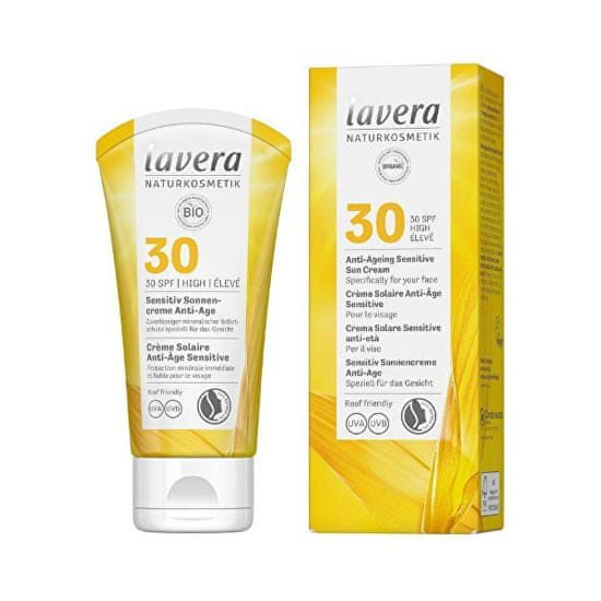 Lavera Opaľovací krém Sensitiv SPF 30 ( Anti-Ageing Sensitive Sun Cream) 50 ml