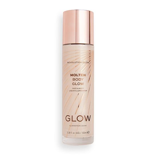 Makeup Revolution Tekutý rozjasňovač Revolution Glow (Molten Body Gold ) 100 ml