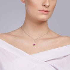 Preciosa Strieborný náhrdelník s kubickou zirkónia Lucea 5296 55 (retiazka, prívesok)