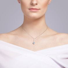 Preciosa Strieborný náhrdelník s kubickou zirkónia Lucea 5296 67 (retiazka, prívesok)