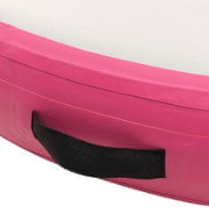 Vidaxl Nafukovací gymnastický matrac s pumpou 100x100x15 cm PVC ružový