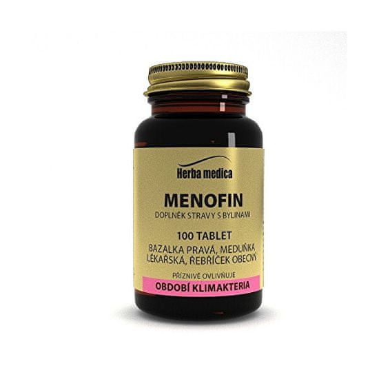HerbaMedica Menofin - hormonálna rovnováha, 100 tbl.