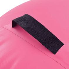 Vidaxl Nafukovací gymnastický valec s pumpou 100x60 cm PVC ružový