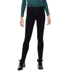 ONLY Dámske džínsy ONLPAOLA Skinny Fit 15167410 Black Denim (Veľkosť XS/30)