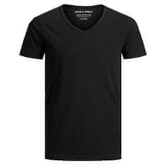 Jack&Jones Pánske tričko JJEBASIC Stretch Fit 12059219 BLACK (Veľkosť XL)