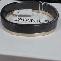 Calvin Klein Luxusné bicolor náramok Hook KJ06JD21010 čierny brus (Rozmer 5,4 x 4,3 cm - XS)