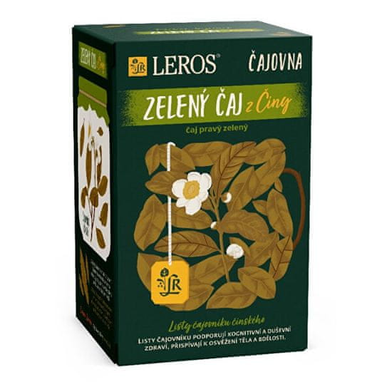 LEROS Čajovňa Zelený čaj z Číny 20 x 2 g