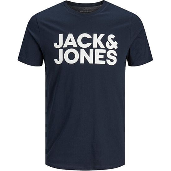 Jack&Jones Pánske tričko JJECORP 12151955 Navy Blazer Slim
