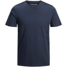 Jack&Jones Pánske tričko JJEORGANIC Slim Fit 12156101 Navy Blazer SLIM (Veľkosť S)