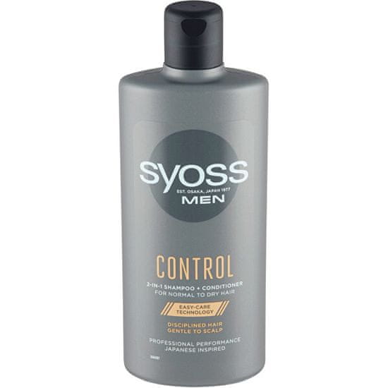 Syoss Šampón a kondicionér pre mužov 2 v 1 pre normálnu až suché vlasy Control (Shampoo + Conditioner)