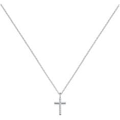 Engelsrufer Strieborný náhrdelník Krížik so zirkónmi ERN-LILCROSS-ZI
