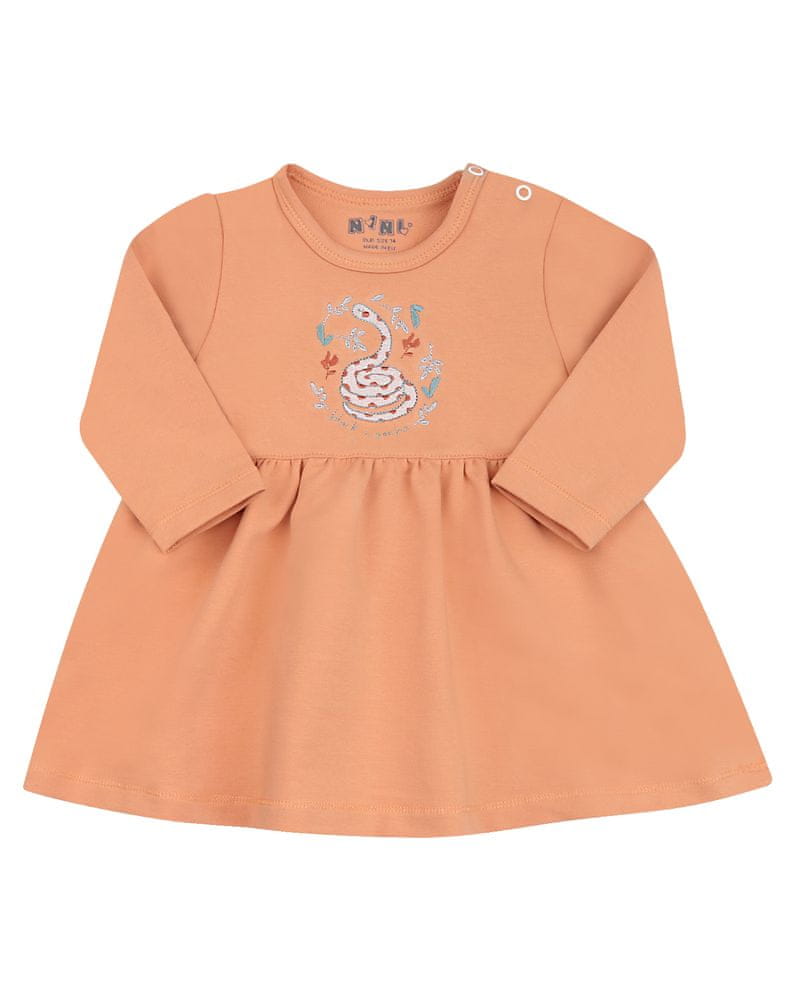Nini dievčenské šaty ABN-2206, 86, oranžová