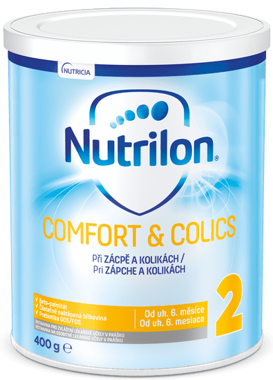 Nutrilon 2 Comfort & Colics špeciálne pokračovacie mlieko 400 g, 6+