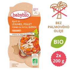 Babybio Zelenina s kuraťom a quinoa 2 x 200 g