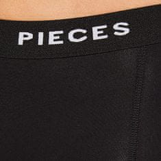 Pieces 4 PACK - dámske nohavičky Boxer PCLOGO 17106857 Black (Veľkosť M)