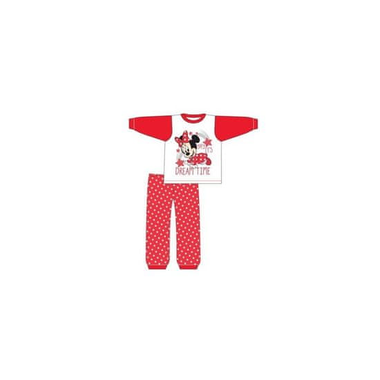 TDP TEXTILES Dievčenské bavlnené pyžamo MINNIE MOUSE Dreamtime Baby 6-9 mesiacov (74cm)