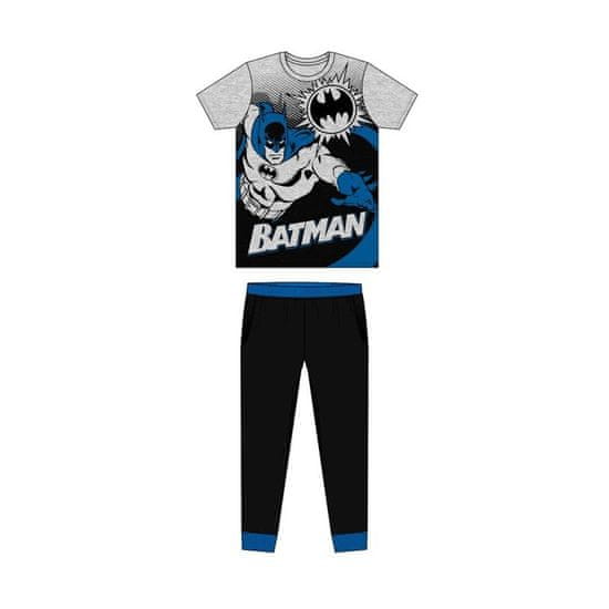 TDP TEXTILES Pánske bavlnené pyžamo BATMAN Grey L (large)