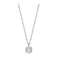 Lotus Silver Elegantný strieborný náhrdelník s kryštálmi Swarovski LP2005-1 / 1 (retiazka, prívesok)