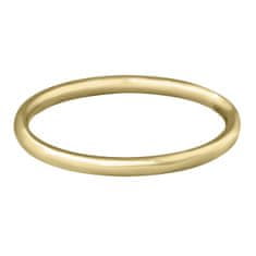Troli Pozlátený minimalistický prsteň z ocele Gold (Obvod 52 mm)