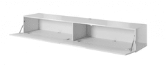 Cama meble TV stolík na stenu Slide 200 - biela / biely lesk