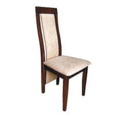 Pyka Jedálenská stolička Lido - drevo D11 / krémový vzor