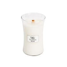 Woodwick Vonná sviečka váza White Teak 609,5 g
