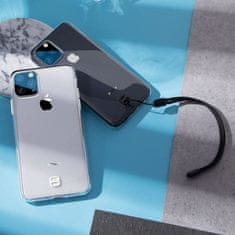BASEUS Ultra-Thin Cover Gel TPU puzdro s držiakom na šnúrku pre iPhone 11 Pro Max priehľadné (WIAPIPH65S-QA02)