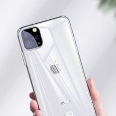 BASEUS Ultra-Thin Cover Gel TPU puzdro s držiakom na šnúrku pre iPhone 11 priehľadné (WIAPIPH61S-QA02)
