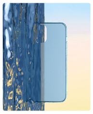 BASEUS Frosted Glass Case Hard case with a flexible frame iPhone 12 mini Navy blue (WIAPIPH54N-WS03)