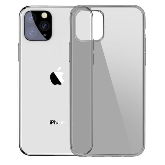 BASEUS Simple Series Case Transparent Gélový TPU kryt pre iPhone 11 Pro Max čierny (ARAPIPH65S-01)
