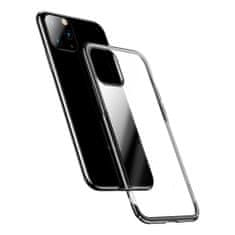 BASEUS Glitter Hard PC Case Transparentný galvanický kryt pre iPhone 11 Pro Max čierny (WIAPIPH65S-DW01)