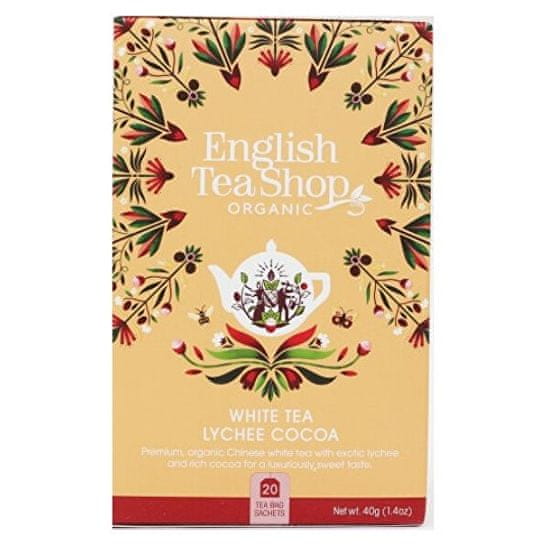 English Tea Shop Biely čaj s liči a kakaom BIO 20 vrecúšok