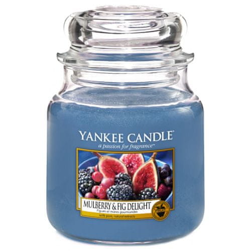 Yankee Candle Sviečka v sklenenej dóze , Lahodné moruše a figy, 410 g