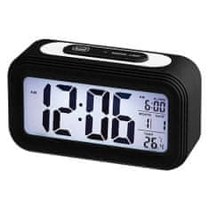Digitálne hodiny , SLD 3068S/BK, budík, dátum, LCD displej, snooze, 2xAA batéria