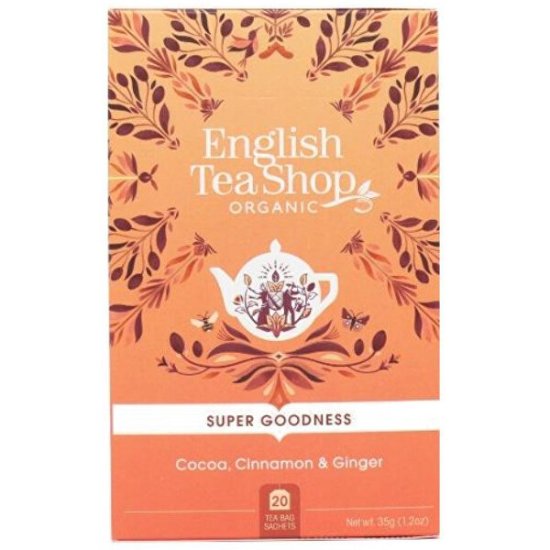 English Tea Shop Kakao, škorica a zázvor BIO 20 vrecúšok