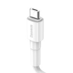 BASEUS Odolný USB kábel / micro USB 2,4A 1m biely (CAMSW-02)
