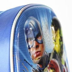Cerda Kufor na kolieskach Avengers metalický 3D 31cm modrý
