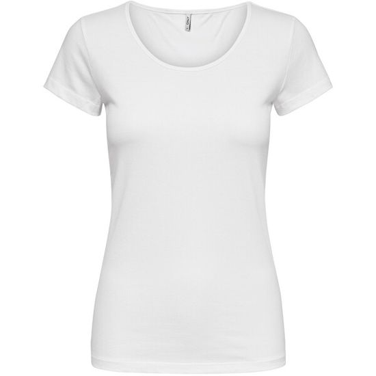 ONLY Dámske tričko ONLLIVE LOVE LIFE Tight Fit 15205059 White