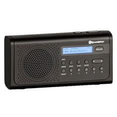 Roadstar Rádioprijímač , TRA-300D+/BK, PLL FM DAB+, LCD, hodiny, 8 W